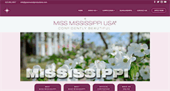 Desktop Screenshot of missmississippiusa.com