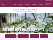 Tablet Screenshot of missmississippiusa.com